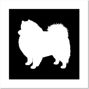 American Eskimo Dog Silhouette Eskie Posters and Art